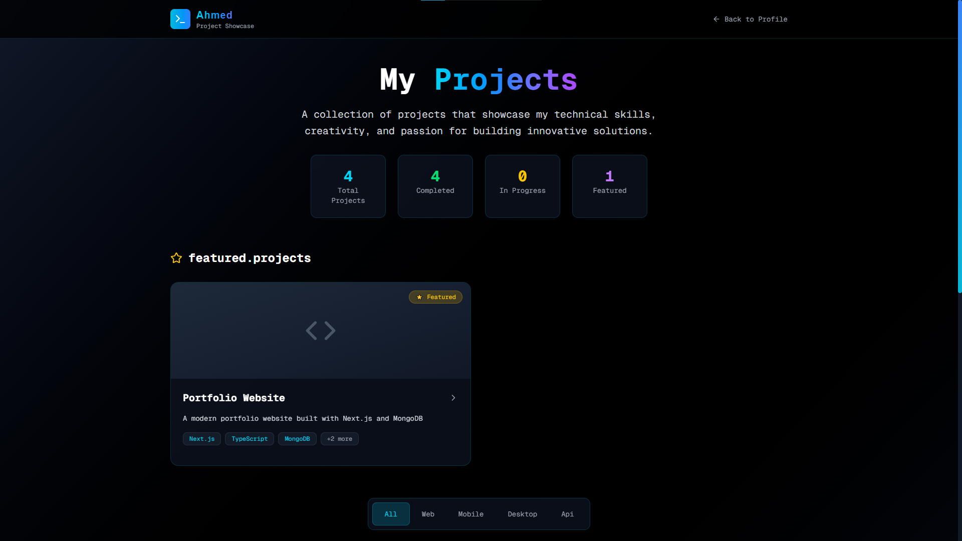 Developer Portfolio & CMS Thumbnail 4