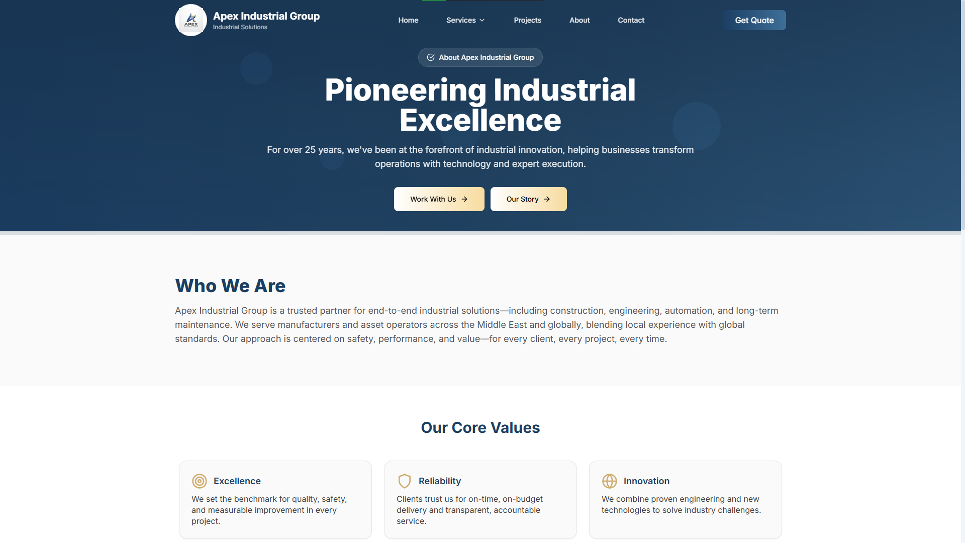 Corporate Business Website Thumbnail 3