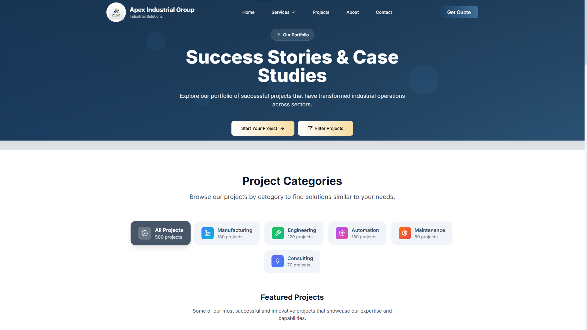 Corporate Business Website Thumbnail 5