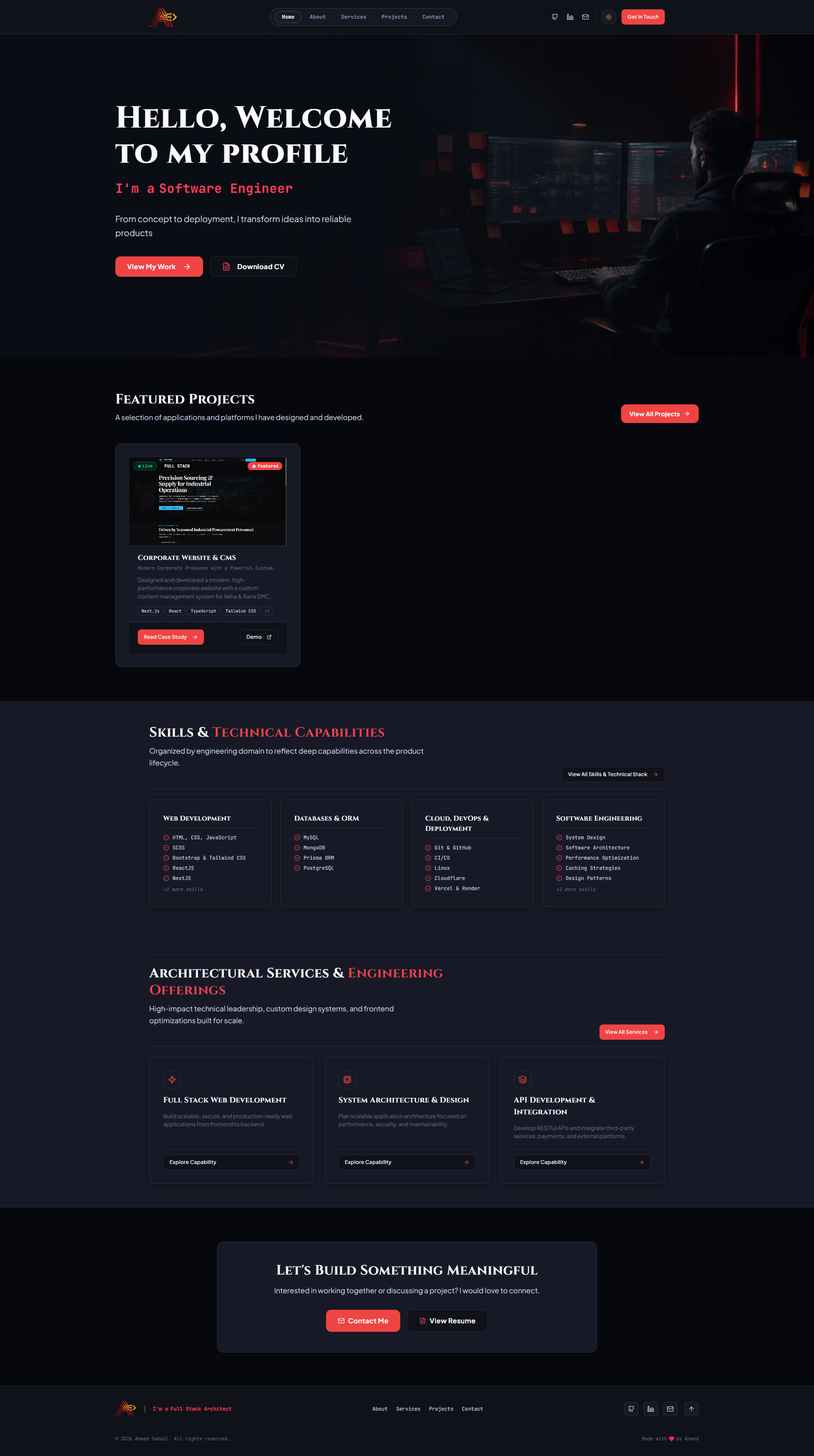 Developer Portfolio Platform