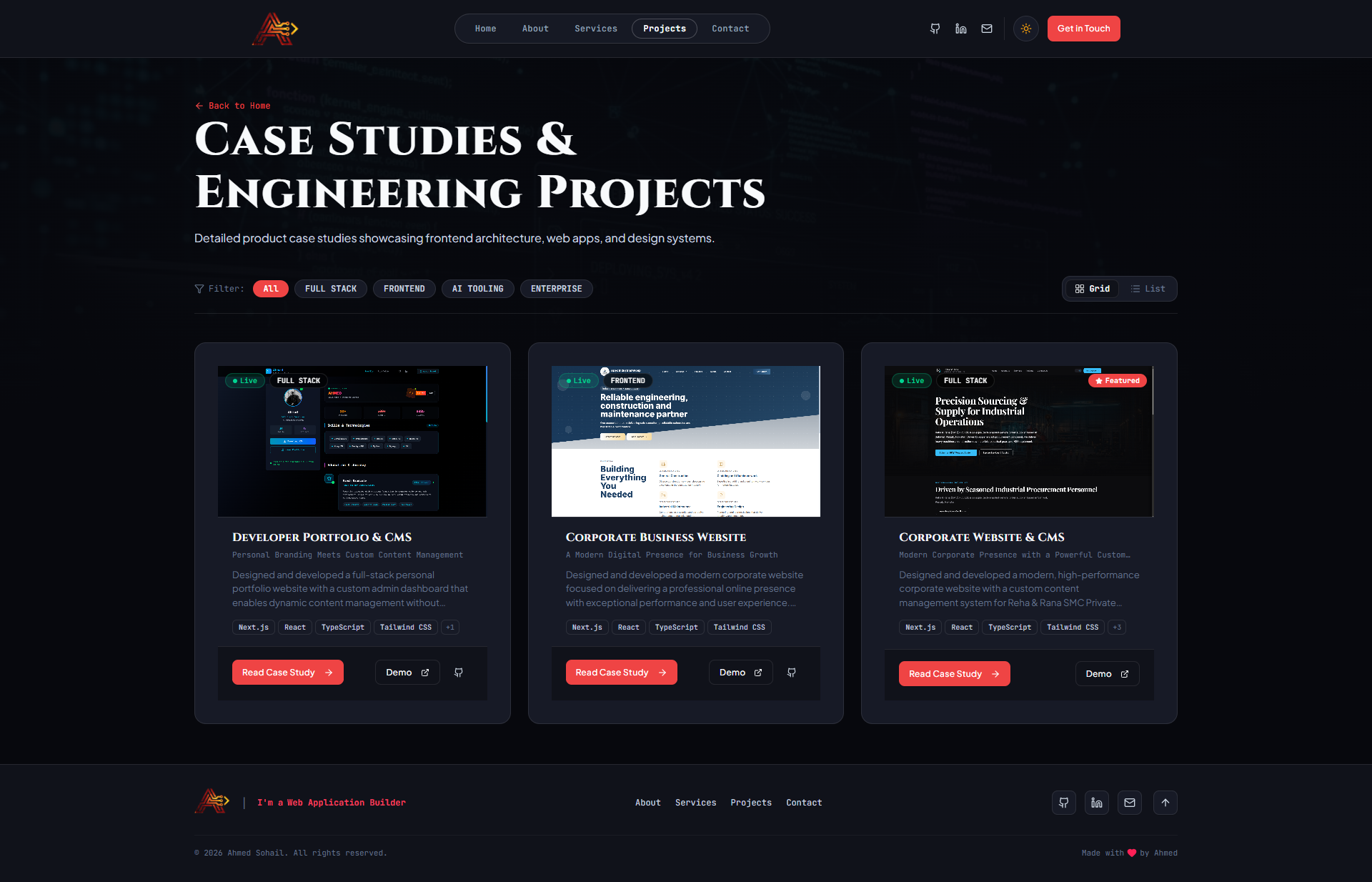 Developer Portfolio Platform Thumbnail 5